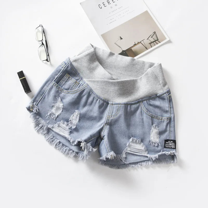Short Jean Maternité Taille Basse