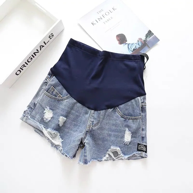 Short Jean Maternité Taille Basse