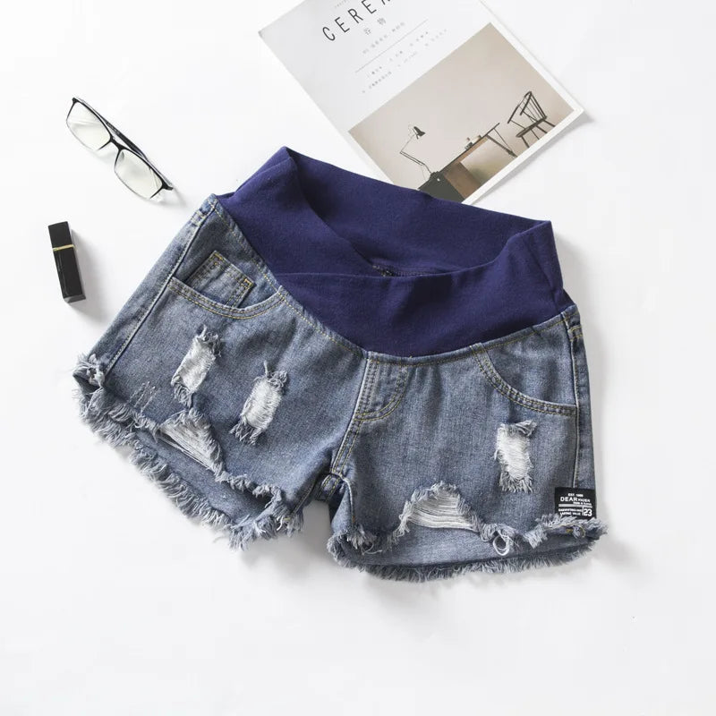 Short Jean Maternité Taille Basse