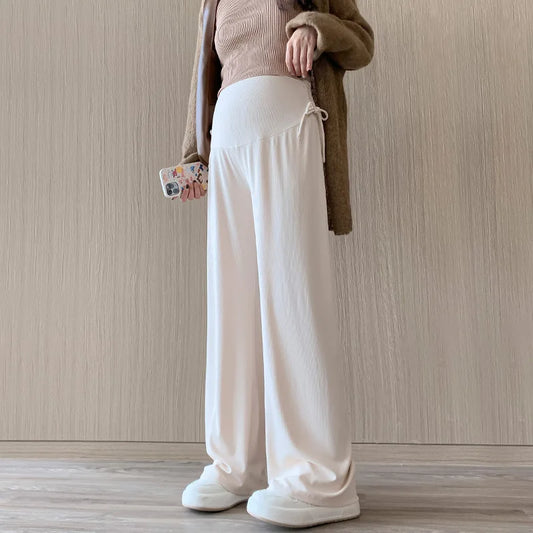 Pantalon Large Maternité à Cordon