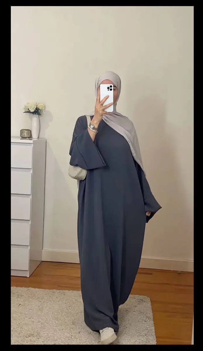 Caftan Casual Couleur Unie