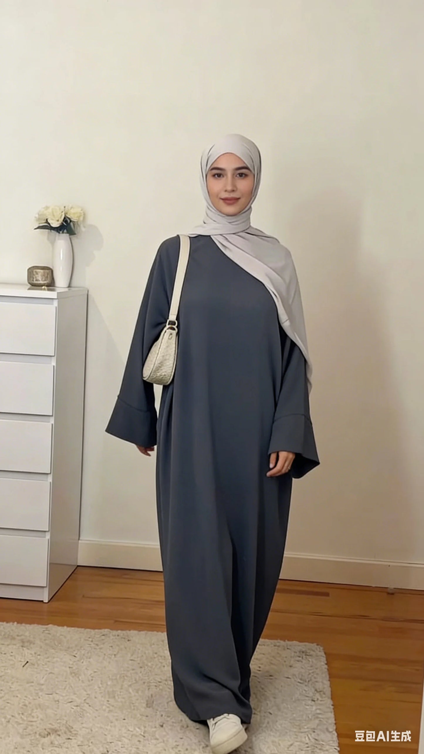 Caftan Casual Couleur Unie