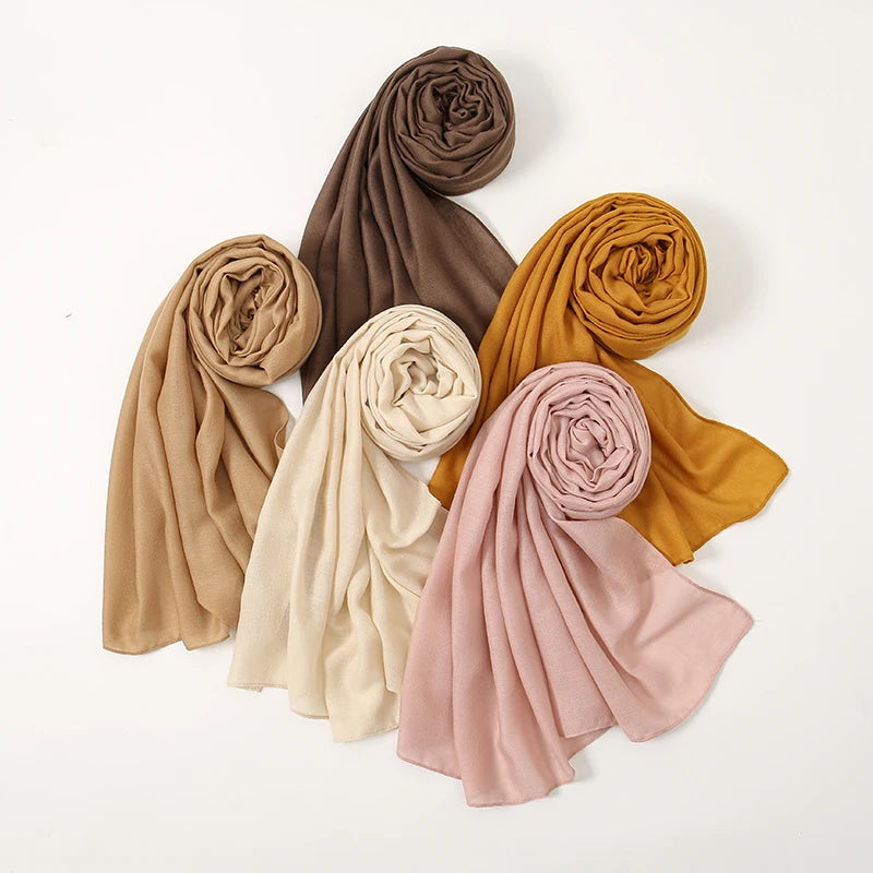 Foulard Hijab en Coton et Lin