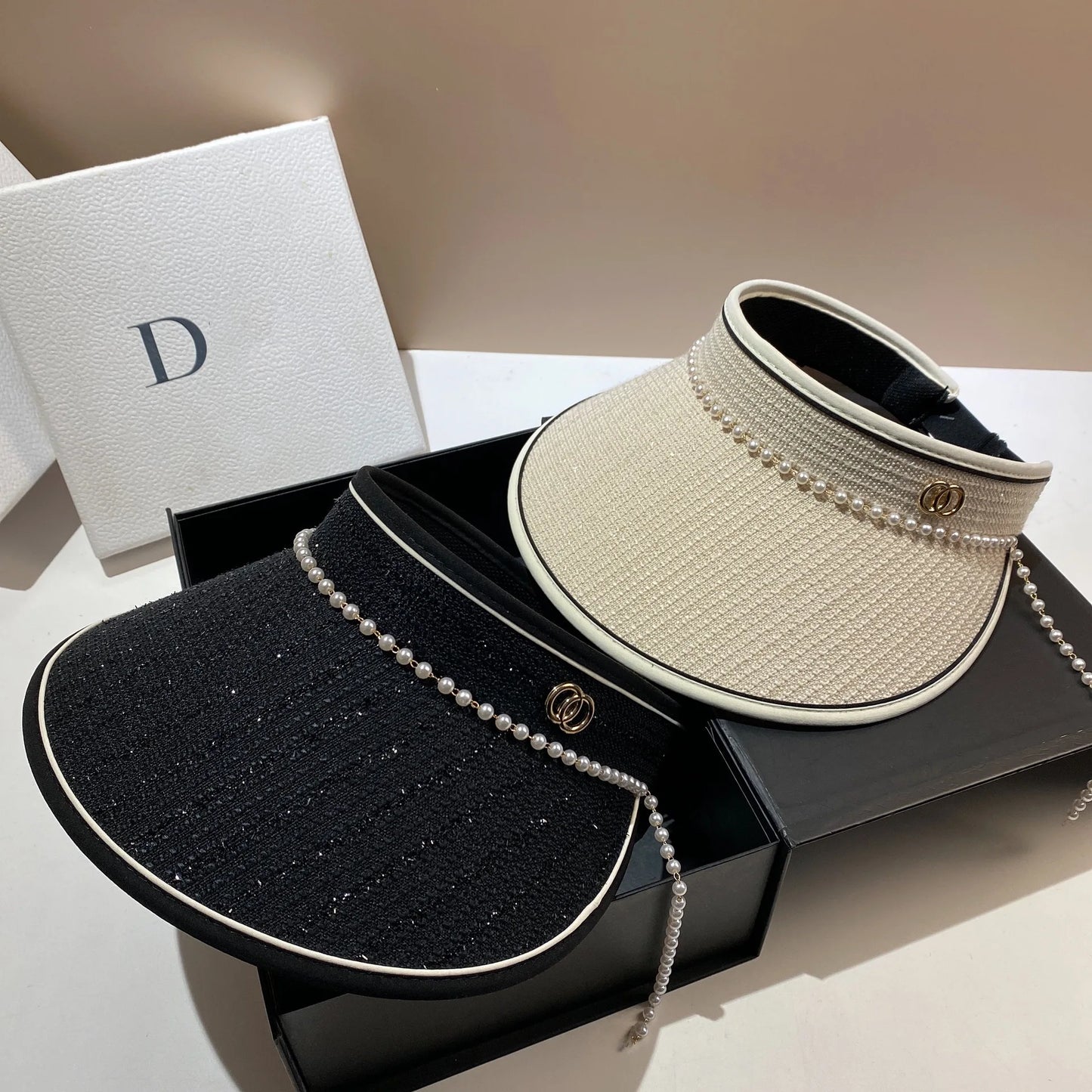 Chapeau Panama avec Perles