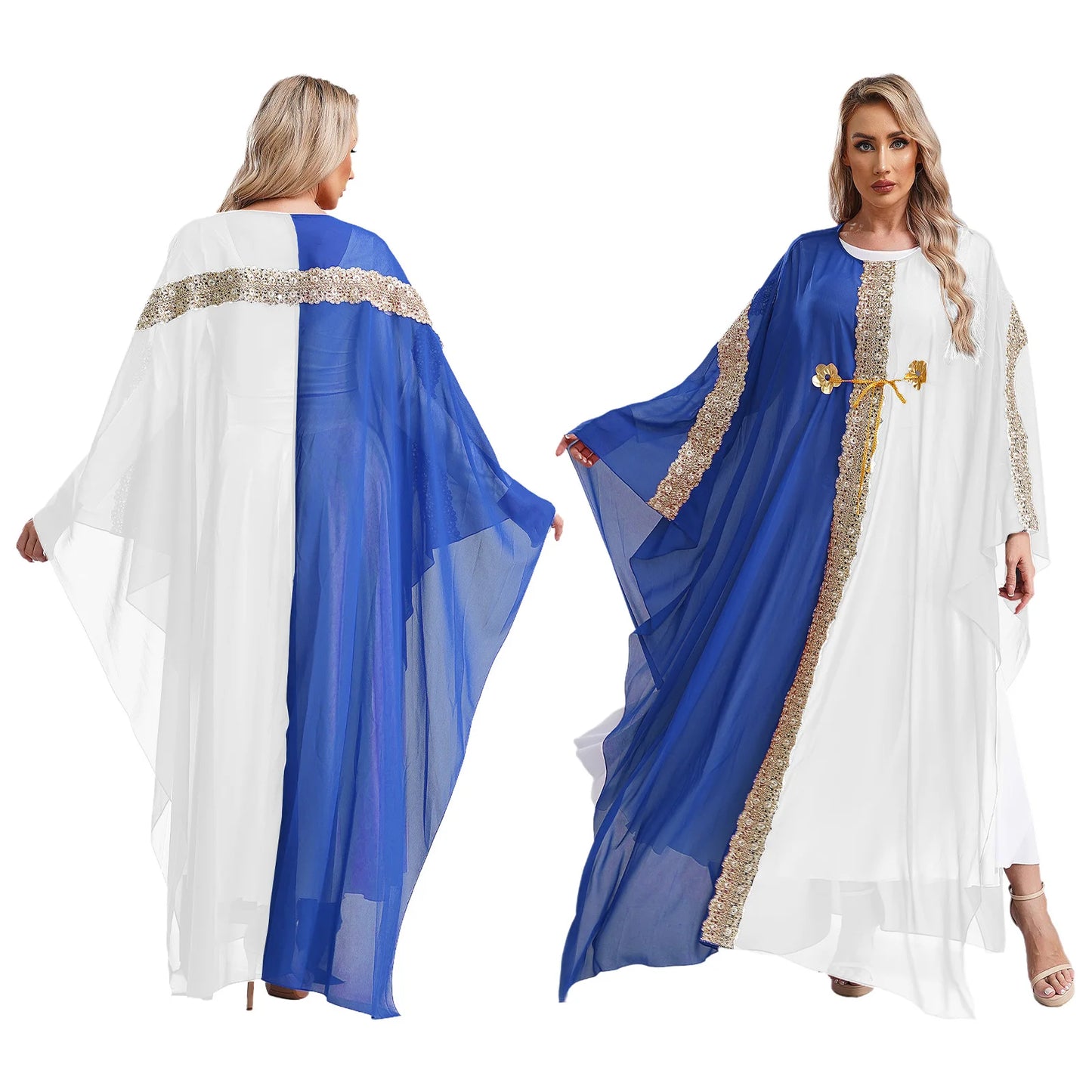 Caftan Fluide Dentelle & Broderies
