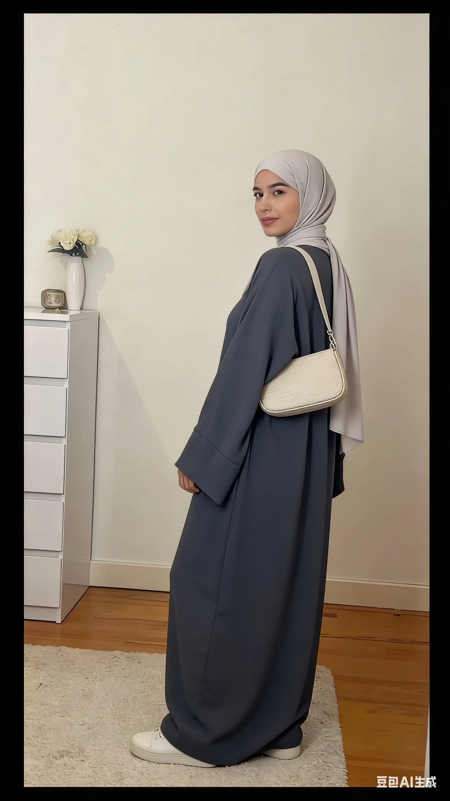 Caftan Casual Couleur Unie
