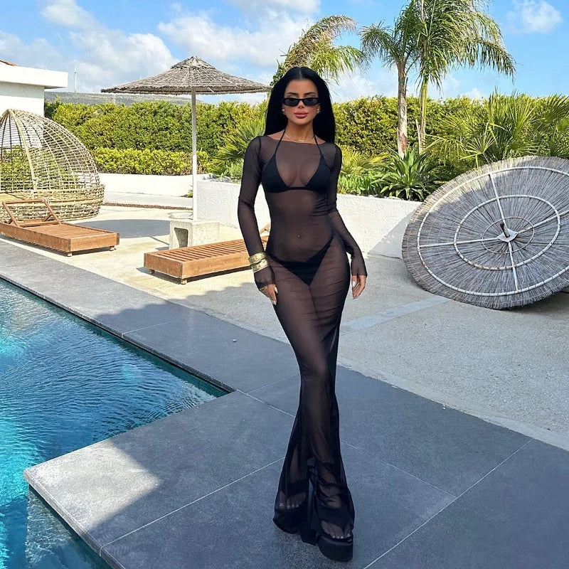 Robe Longue Transparente
