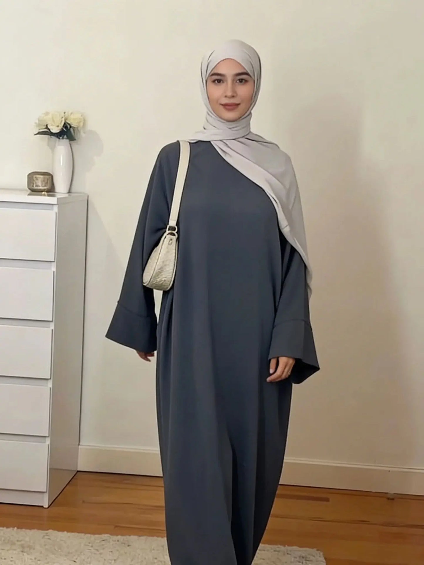 Caftan Casual Couleur Unie