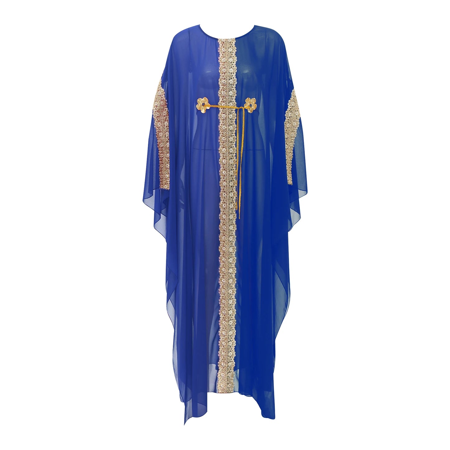 Caftan Fluide Dentelle & Broderies
