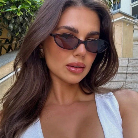 Lunettes de Soleil Ovales Rétro