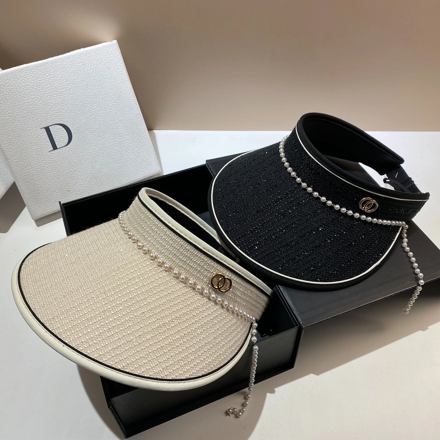 Chapeau Panama avec Perles