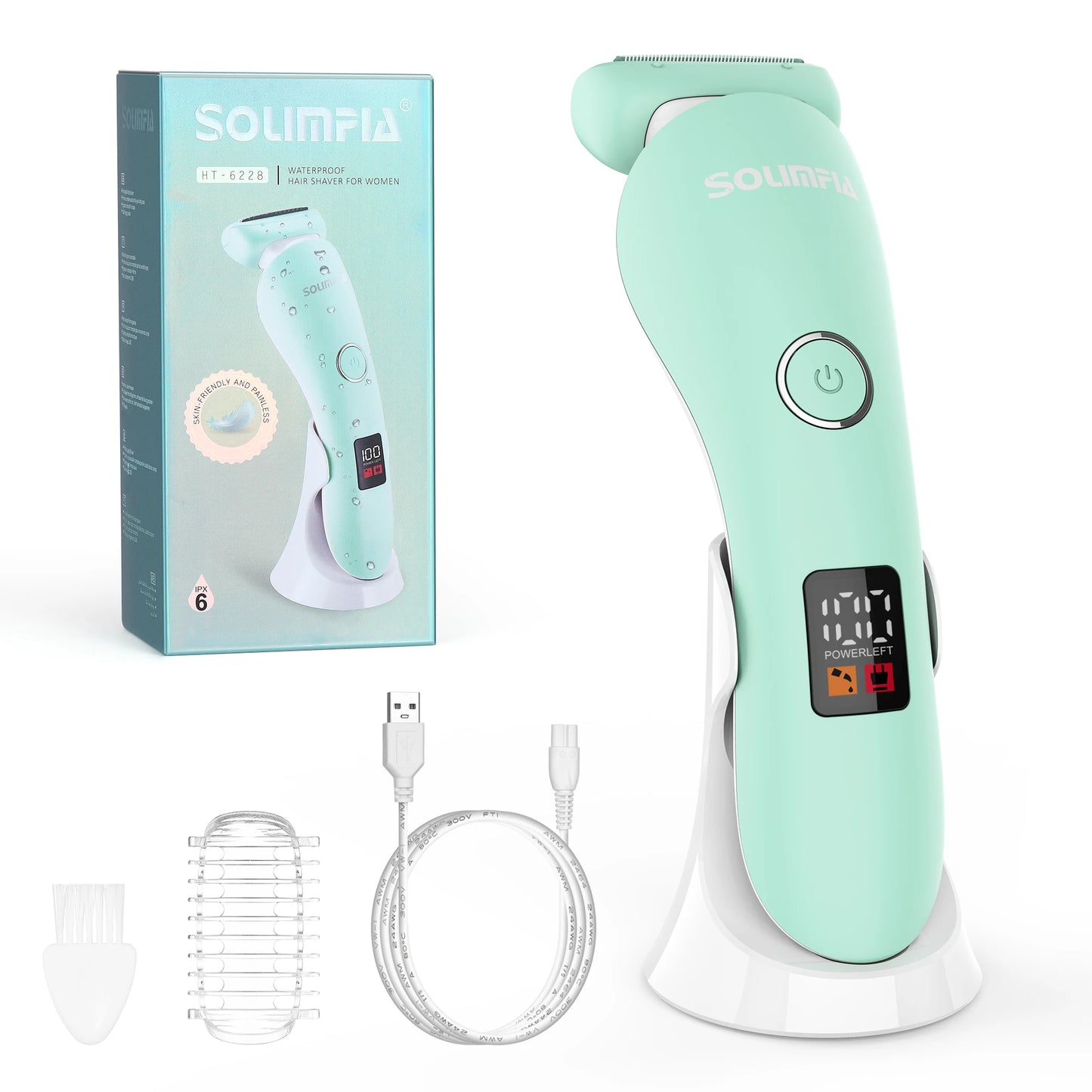 Épilateur 2-en-1 Rechargeable & Étanche