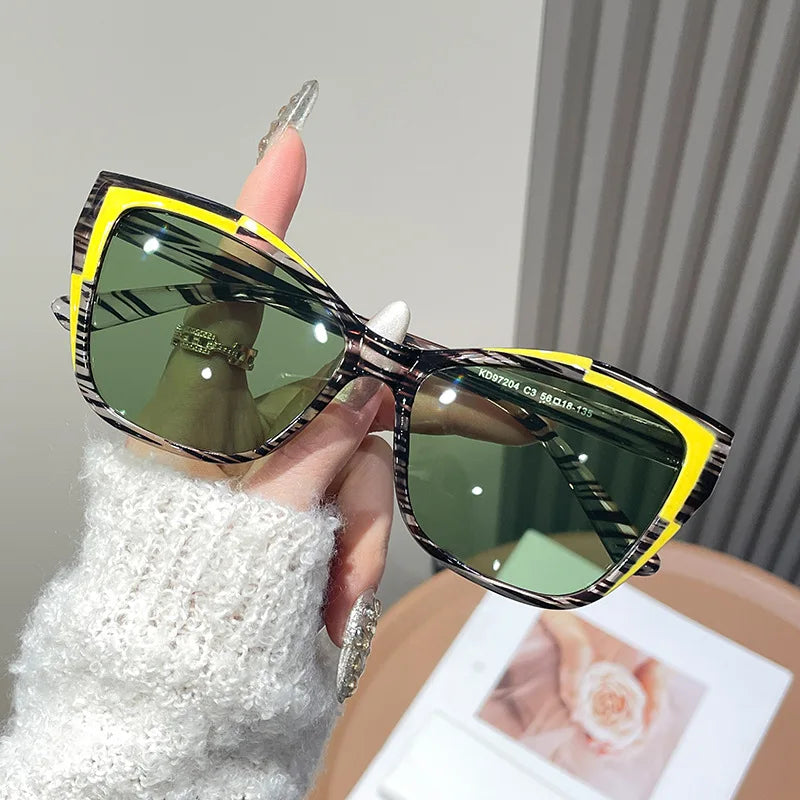 Lunettes de Soleil Color Block