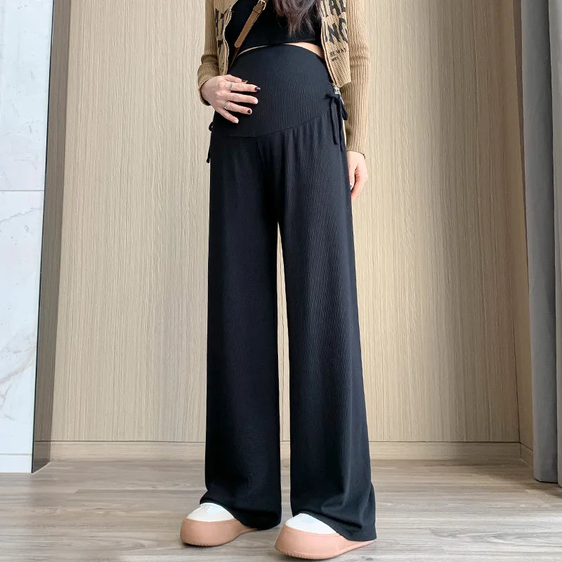Pantalon Large Maternité à Cordon