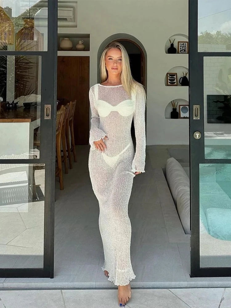 Robe Transparente Couvre-Maillot