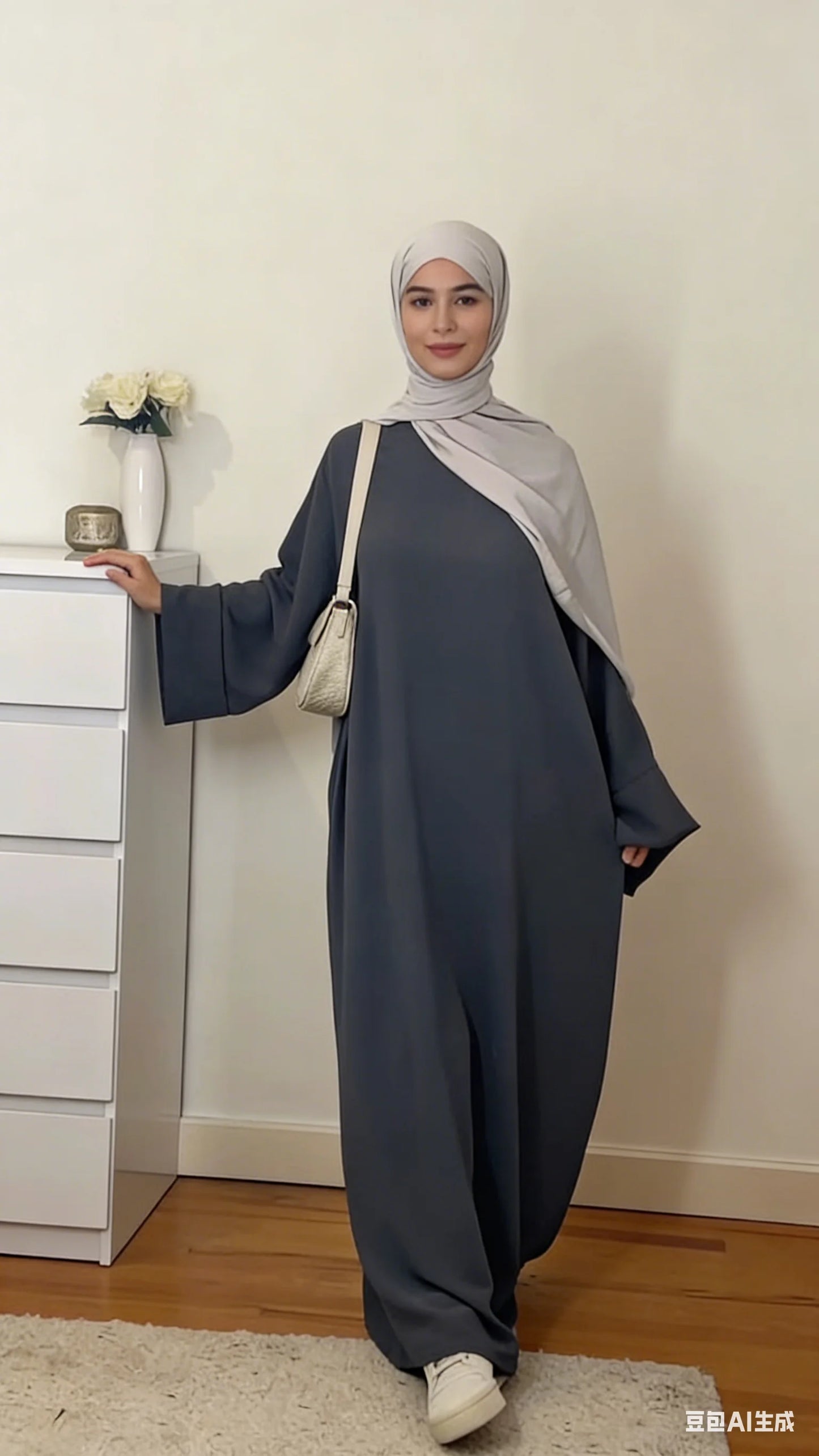 Caftan Casual Couleur Unie