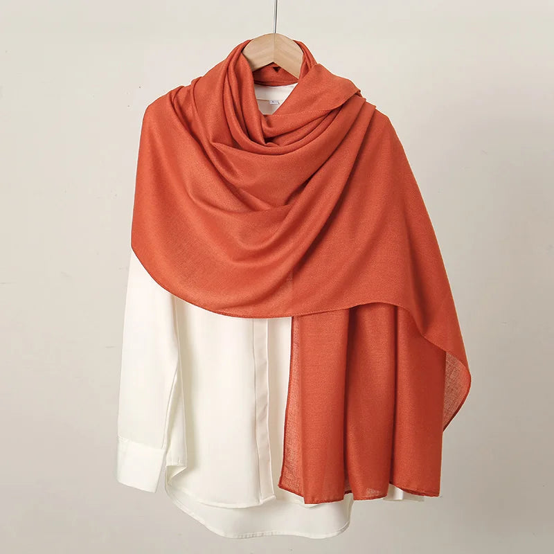 Foulard Hijab en Coton et Lin
