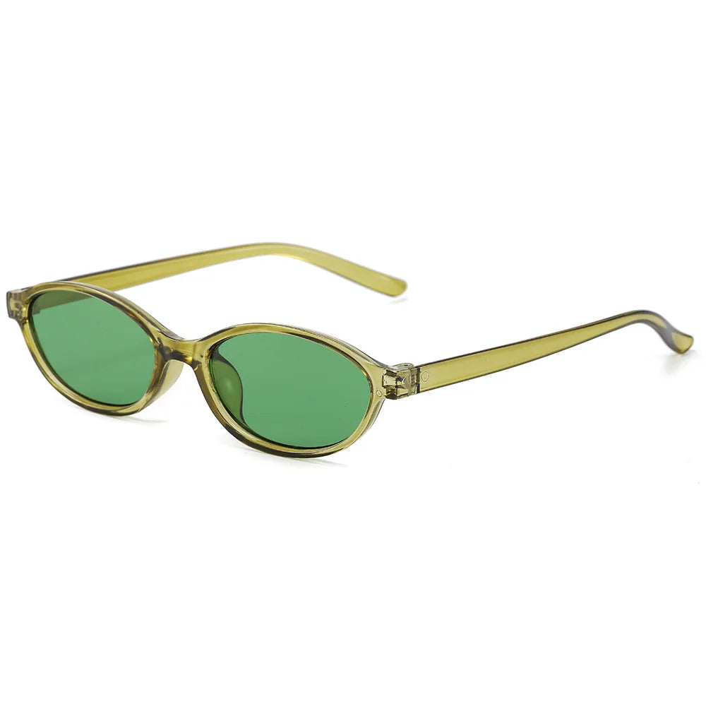Lunettes de Soleil Ovales Rétro