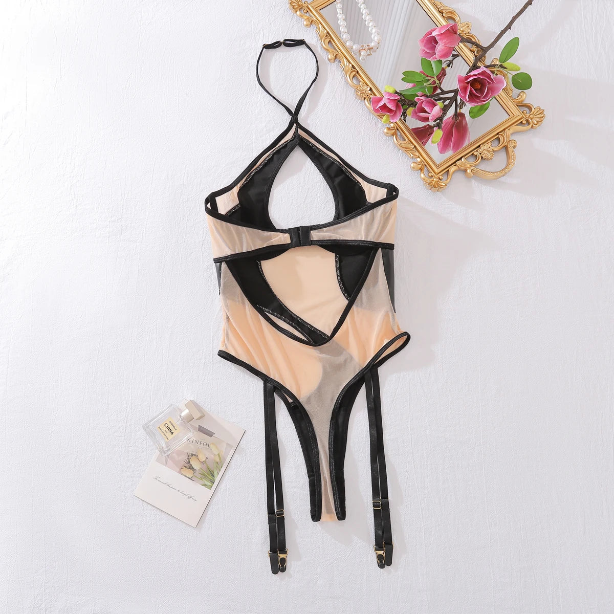 Body en Mesh & Simili Cuir