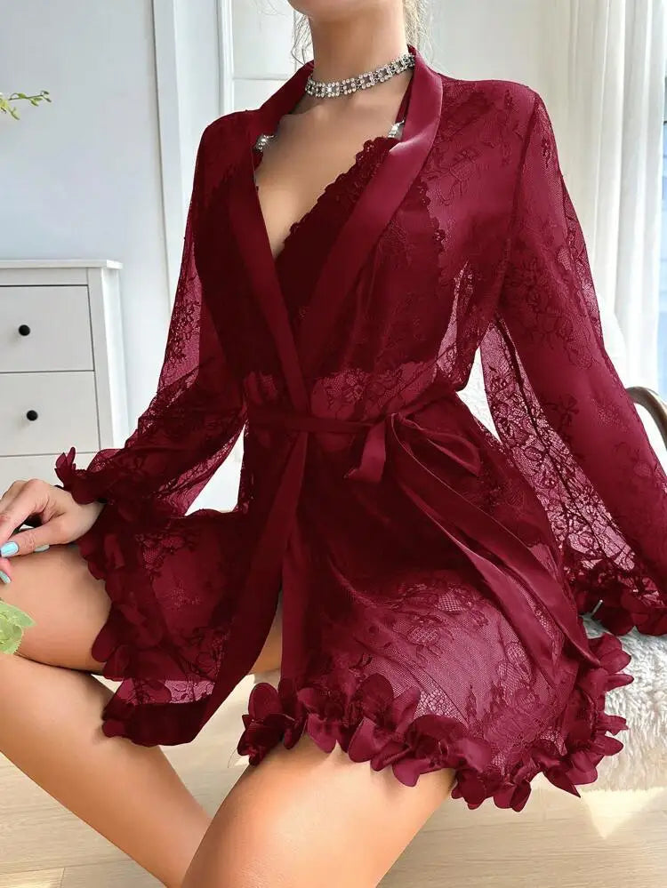 Ensemble Peignoir Dentelle