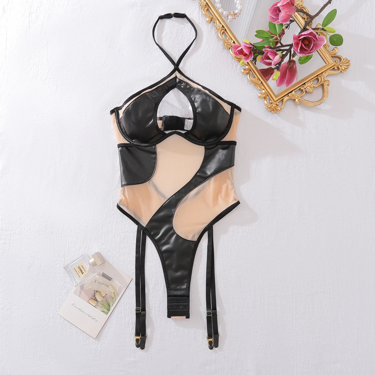 Body en Mesh & Simili Cuir