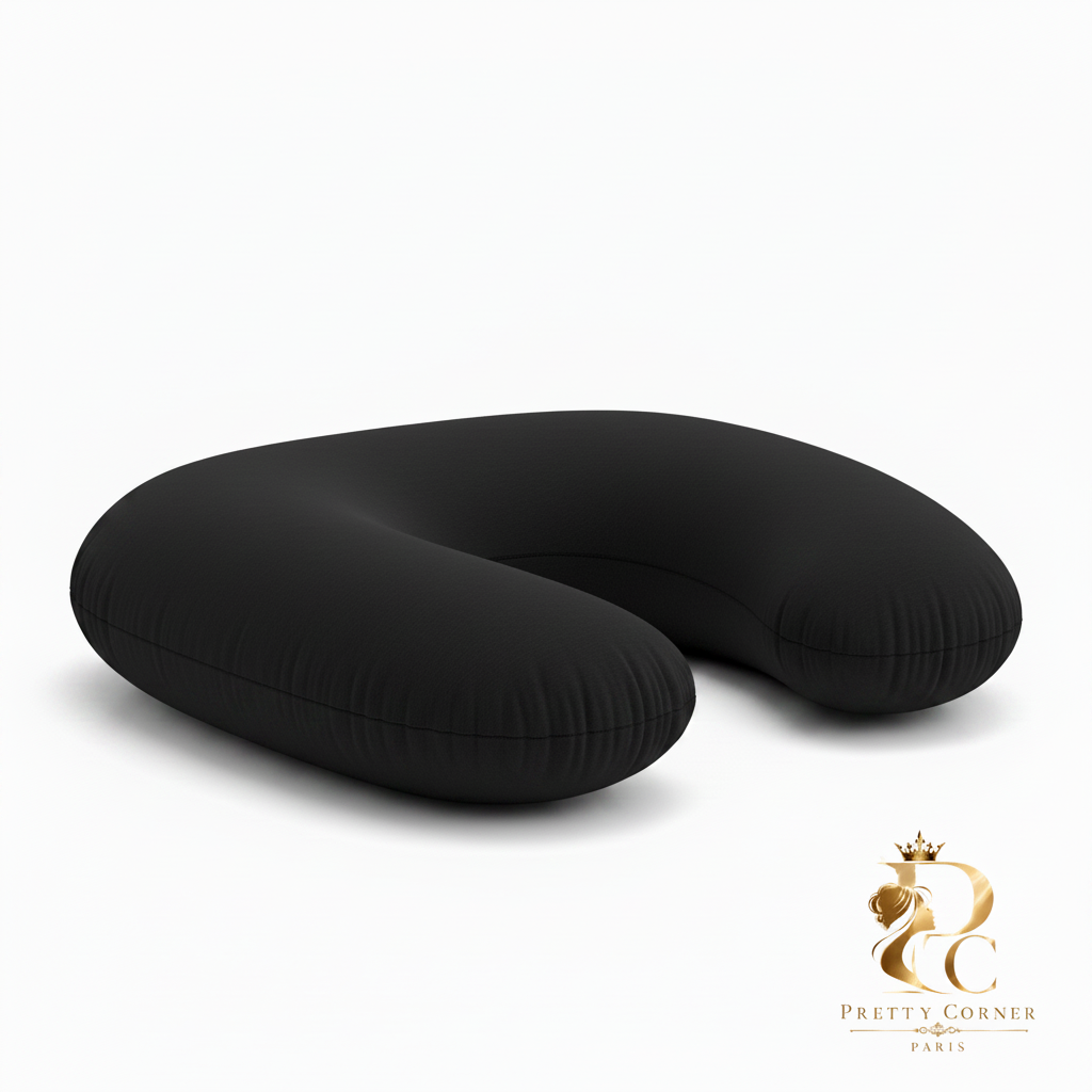 Coussin de grossesse noir Pretty Corner
